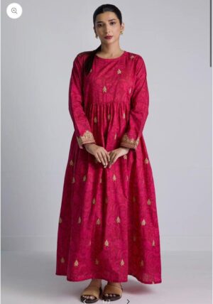 beautifully designed red tunic