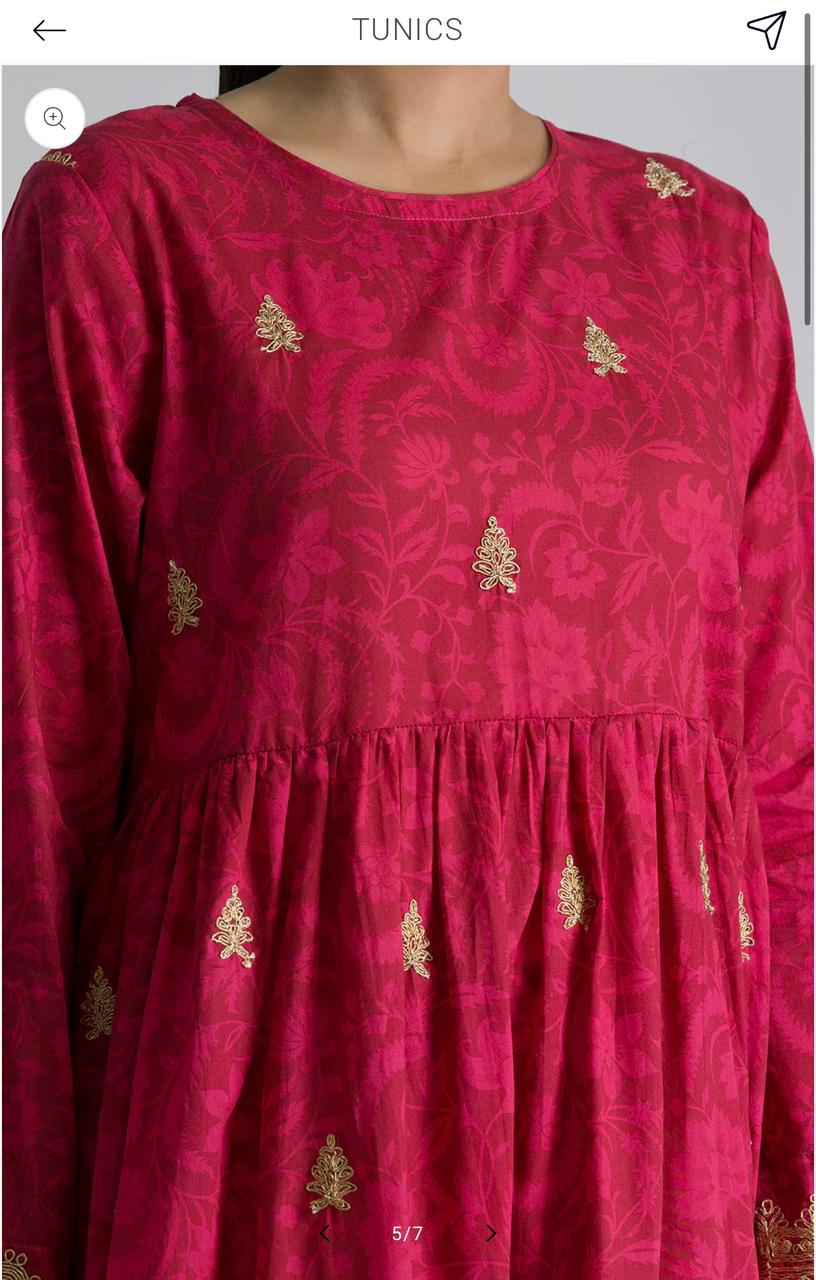 beautifully designed red tunic beautifully designed red tunic
