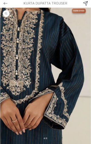luxury embroidered 3pc