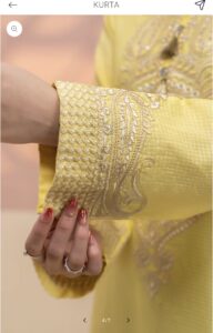 embroidered lawn kurta