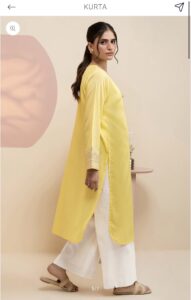 embroidered lawn kurta
