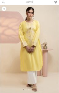embroidered lawn kurta