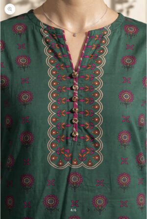 printed 3pc with lawn dupatta